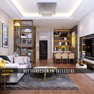 Thiết kế nội thất căn hộ chung cư 90m2 - HTCC.05
