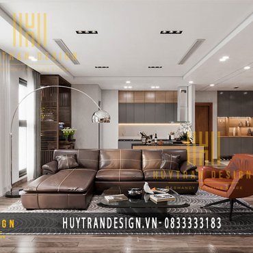 Thiết kế nội thất căn hộ chung cư 3 phòng ngủ 90m2 - HTCC.08